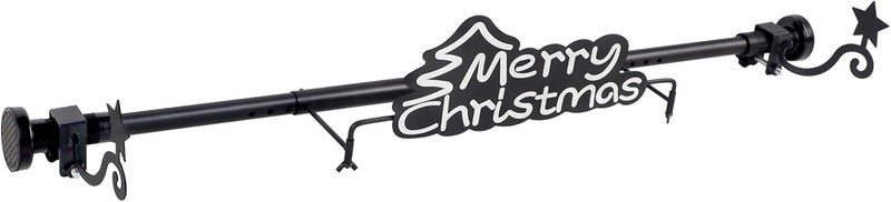 Ridota Christmas Garland Hanger for Front Door Adjustable 34-48 Inch, Over The Door No Drill Garland Holder with Heavy Duty 22lb Capacity, Includes Merry Christmas Sign for Outdoor Holiday Decor - Image 1